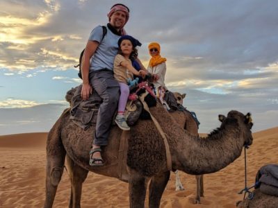 Camel ride in Merzouga, Morocco